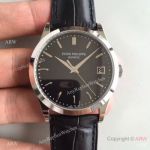 Copy Swiss Patek Philipe Cal.324 S C Watch SS Black Dial